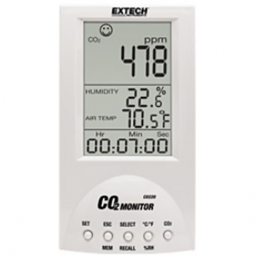 Máy đo khí CO2, nhiệt độ không khí và độ ẩm để bàn Extech - CO220