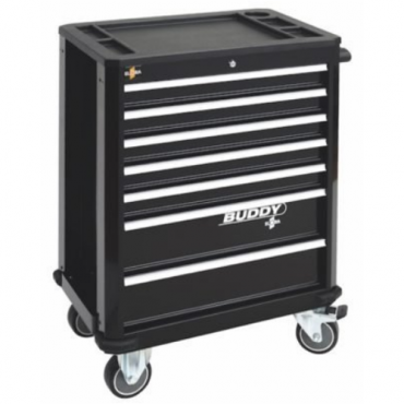 Tủ dụng cụ 7 ngăn BUDDY, màu đen, tủ không bao gồm dụng cụ ELORA 1210-LOT