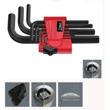 Bộ khóa lục giác ngắn Wera 05021737001