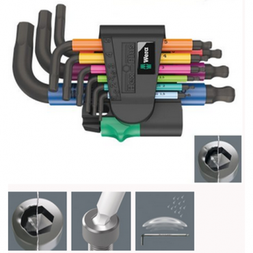 Bộ khóa lục giác ngắn Wera 05133164001